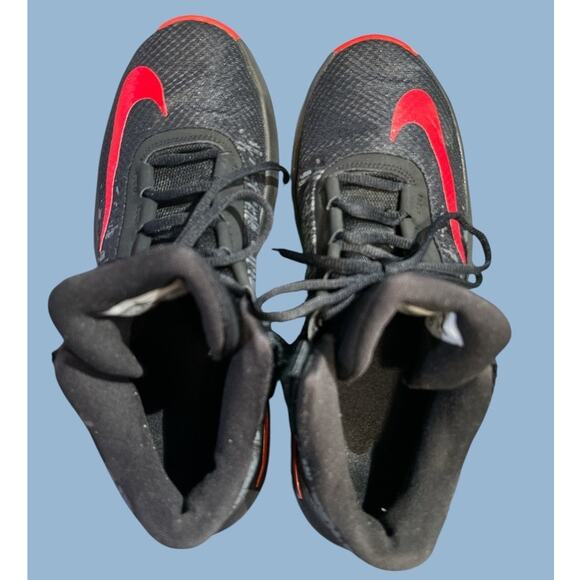 Nike Air Max Infuriate 2 Mid Sneakers Trainers Sz 7.5 Mens Black Red AA7066-066 - Picture 7 of 9